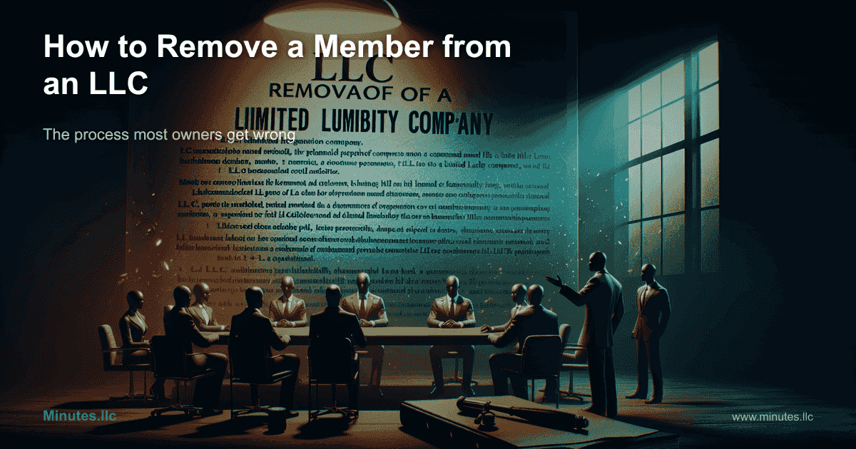 How to Remove a Member from an LLC