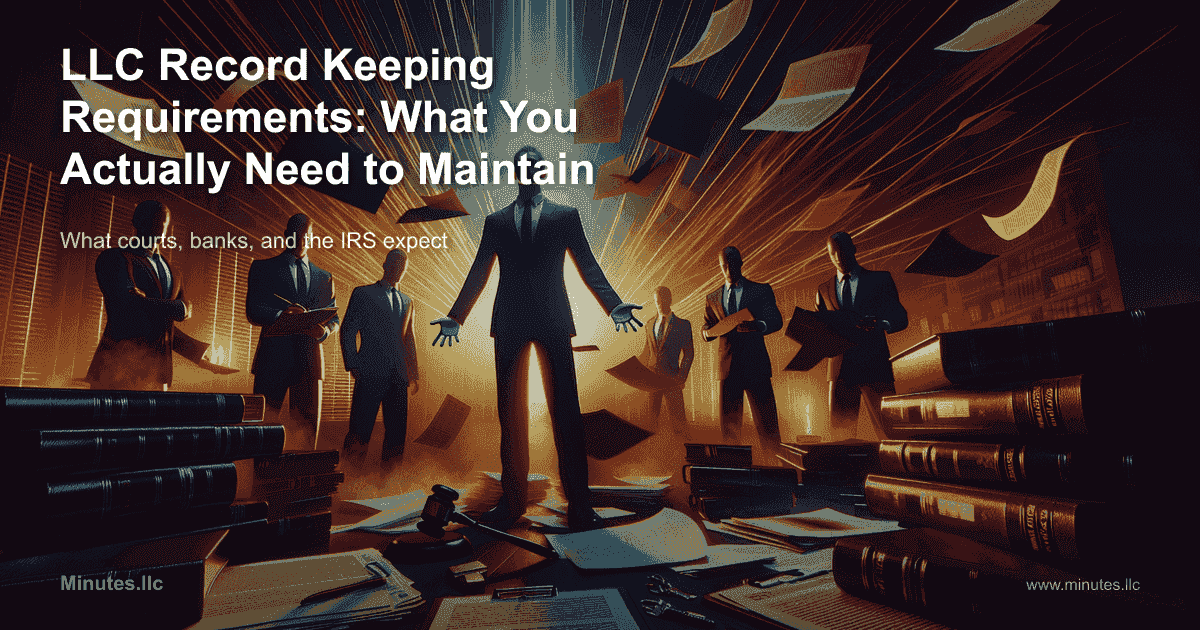 LLC Record Keeping Requirements: What You Actually Need to Maintain